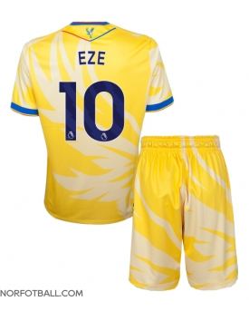 Billige Fotballdrakt Crystal Palace Eberechi Eze #10 Replika Bortedraktsett Barn 2024-25 Kortermet (med bukser)
